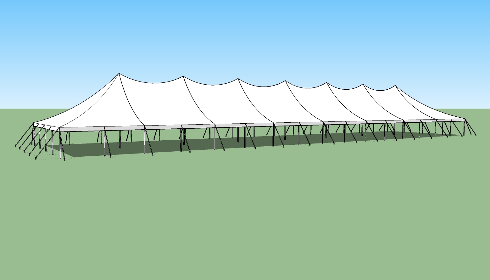 40x160 party tent